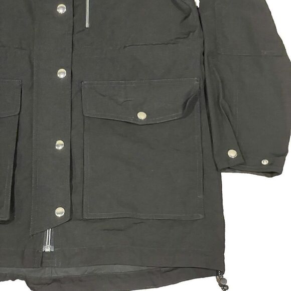 J. Crew Black Perfect Lightweight Rain Utility Jacket Hooded Womens Size XXS - Picture 12 of 16